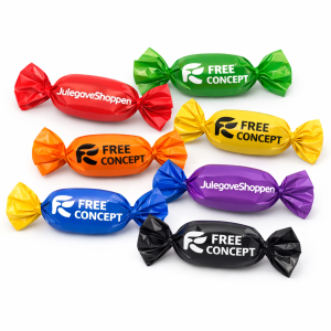 Danske Logo Bolsjer i Twistet papir